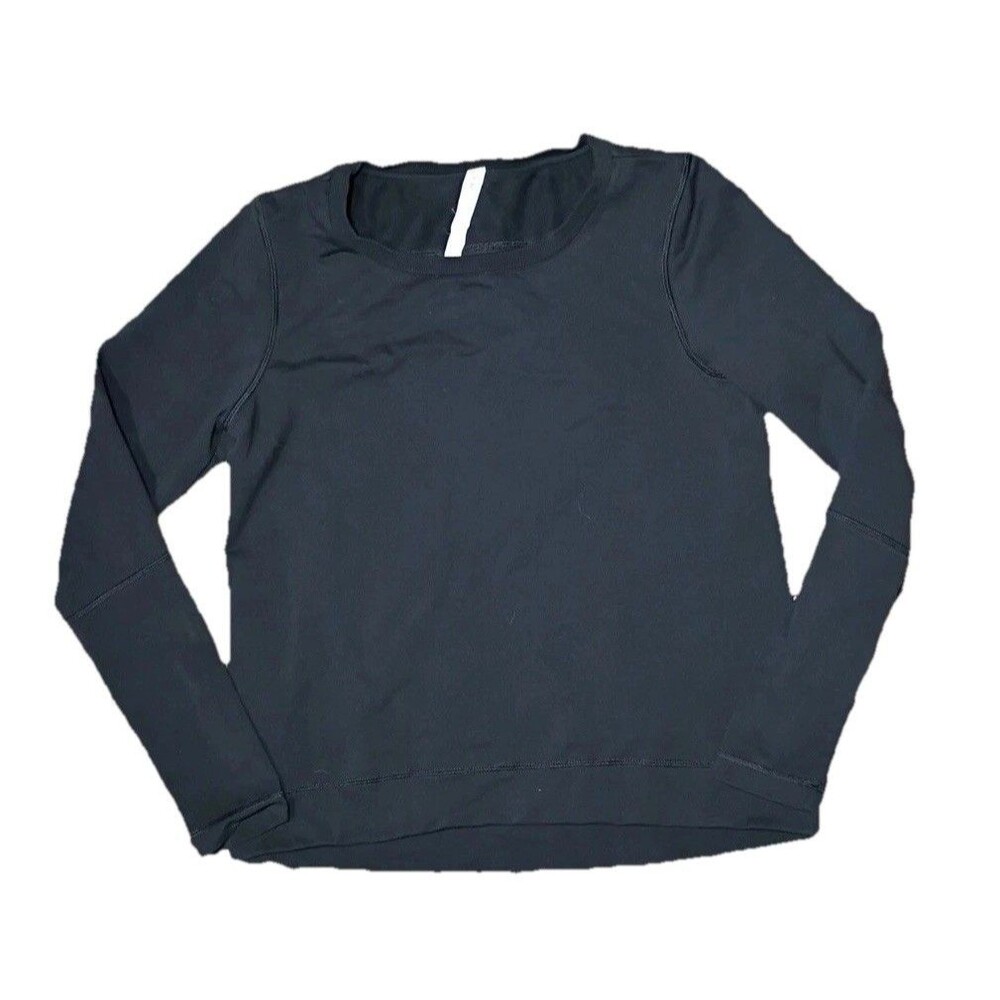 Lululemon Women's Black Comfy Pullover Long Sleeve Size 8